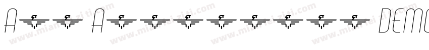 Air Americana DEMO SemiBold Italic字体转换